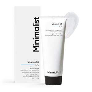 Minimalist Dehydrated Skin Moisturizer with 10% Vitamin B5 oil-free gel cream for oily and acne-prone skin, 50g