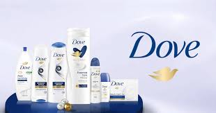 Dove personal care products including body wash, soap, shampoo, and skincare