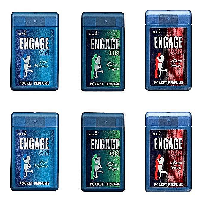 Engage pocket perfumes for men and women – long lasting travel size body perfume spray online